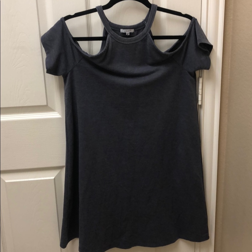 Z Supply open shoulder tee dress